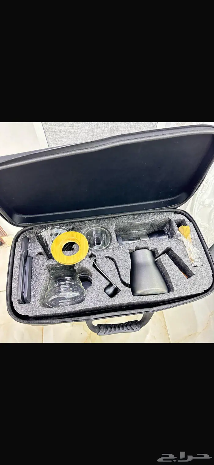 شنطة قهوه v60 بكامل اغراضها 6