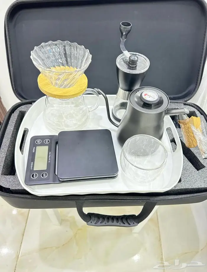 شنطة قهوه v60 بكامل اغراضها 1
