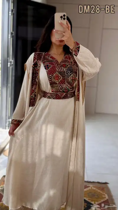 فستان العيد جلابيه رمضان تطريز هندي سوري سعوديه 7