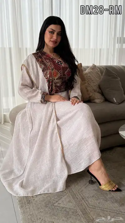 فستان العيد جلابيه رمضان تطريز هندي سوري سعوديه 8