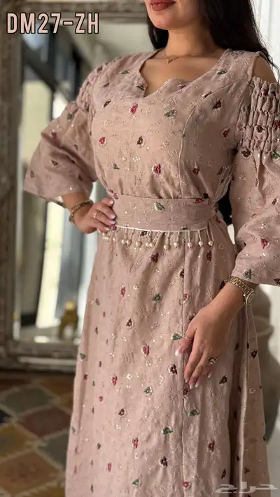 فستان العيد جلابيه رمضان تطريز هندي سوري سعوديه 0