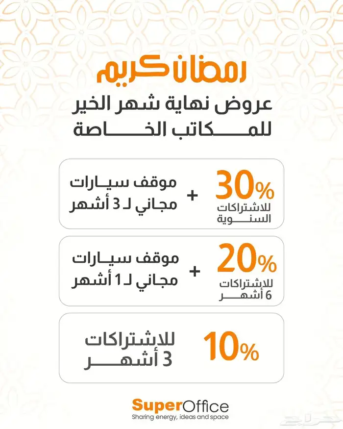 مكاتب مؤثثة ومجهزة لتأجير الشهري والسنوي 1