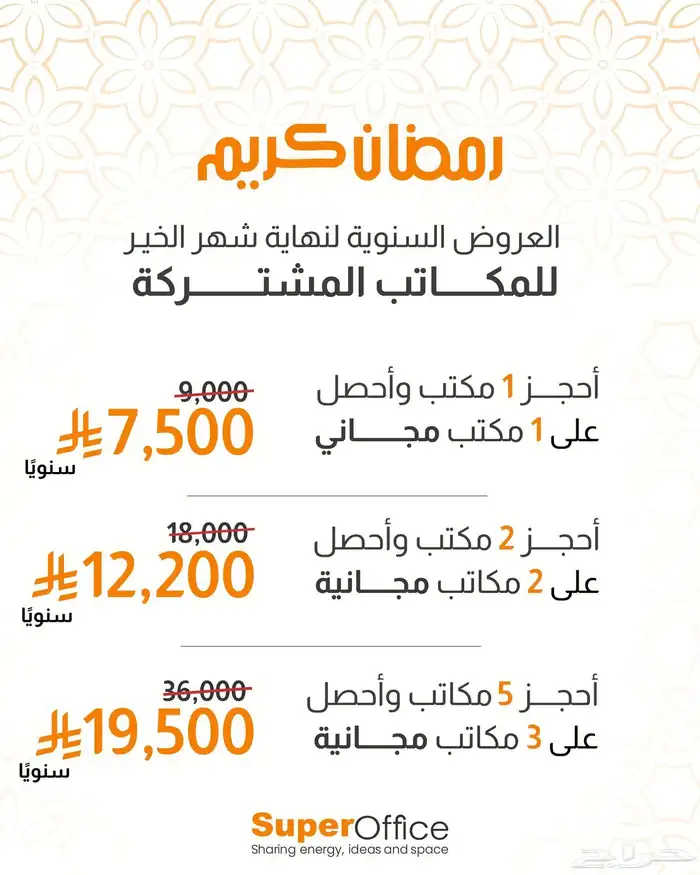 مكاتب مؤثثة ومجهزة لتأجير الشهري والسنوي 2