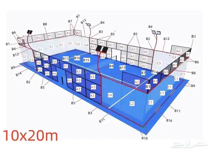 جملة ملاعب البادل ملاعب البادبول 2