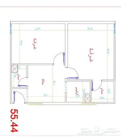 شقق فندقية سكنية في النسيم امام جامع الراجحي ((285 الف)) 7