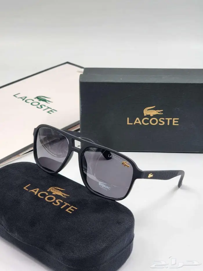 نظارات رجالي اكشخ في العيد مع لكوست نظارة بالملحقات كاملة 1