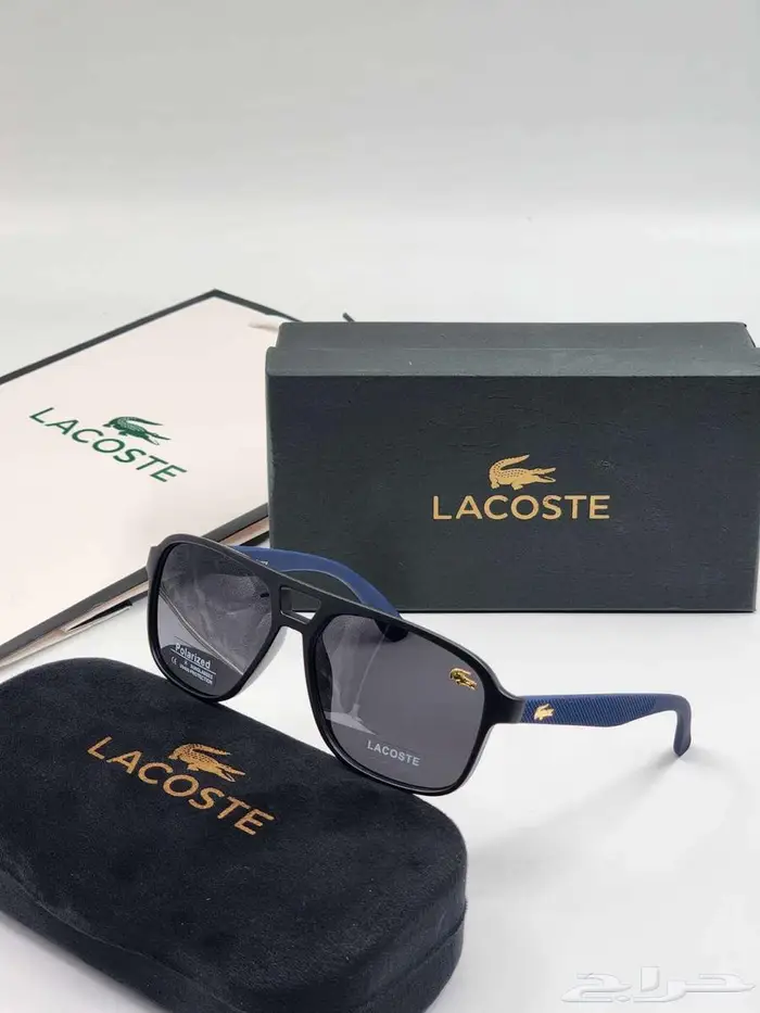 نظارات رجالي اكشخ في العيد مع لكوست نظارة بالملحقات كاملة 0