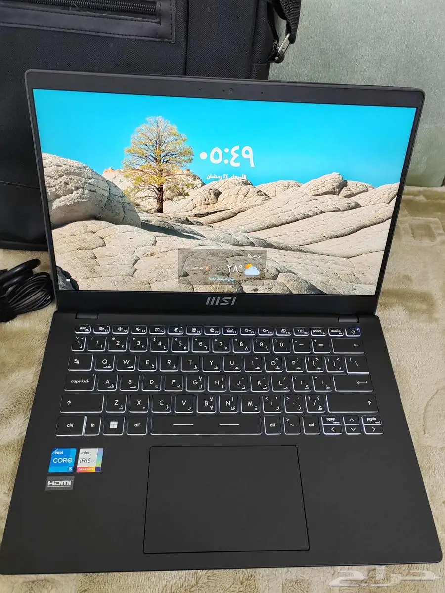 لاب توب لابتوب msi i5 الجيل11 هاردسك SSD 10
