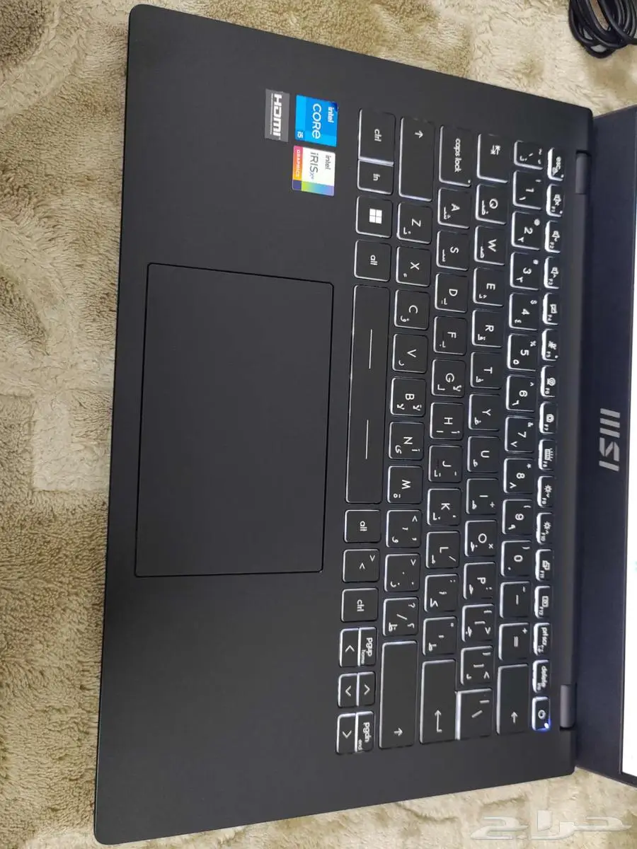 لاب توب لابتوب msi i5 الجيل11 هاردسك SSD 5