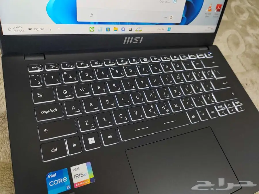 لاب توب لابتوب msi i5 الجيل11 هاردسك SSD 3