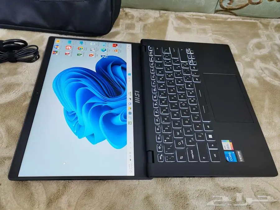 لاب توب لابتوب msi i5 الجيل11 هاردسك SSD 1