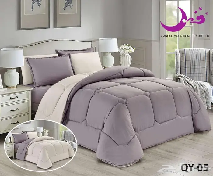 مفارش مخفضه وجهين لونين ب155 6