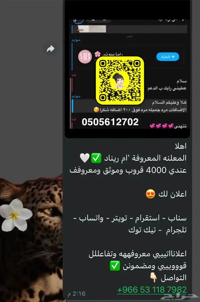 دعم ونشر جميع التواصل الإجتماعي   المعلنه ريناد اعلن كل شي 31