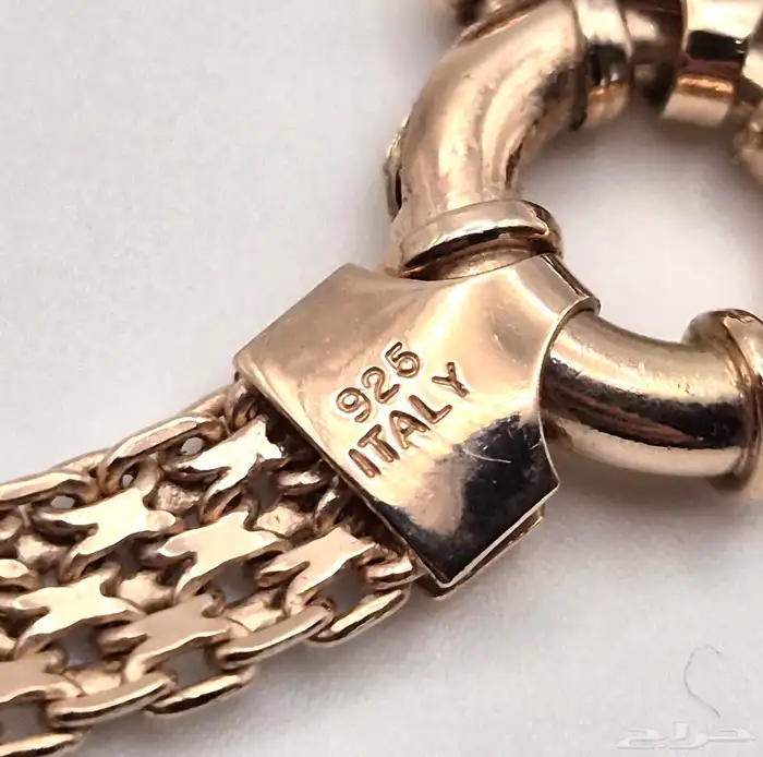 عقد فضة إيطالي مطلي ذهب أحمر ماركة Veronese for QVC. 3