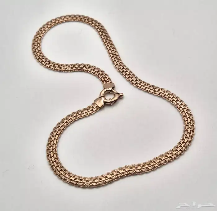 عقد فضة إيطالي مطلي ذهب أحمر ماركة Veronese for QVC. 18