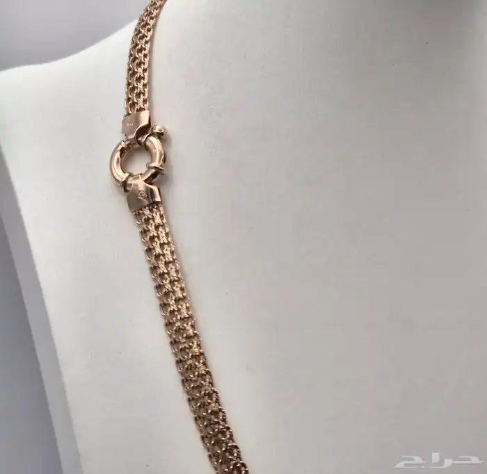 عقد فضة إيطالي مطلي ذهب أحمر ماركة Veronese for QVC. 17