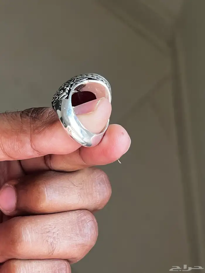 خاتم عقيق احمر ( تم البيع ) 6