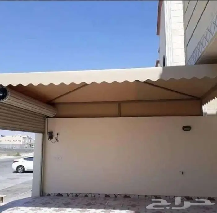 حداد عام مظلات سيارات مظلات حدائق مظلات جلسات سواتر حديد 5