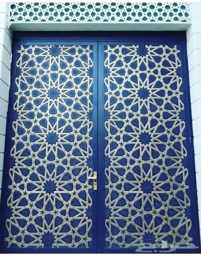 ابواب حديد - كلادينج - درابزين - شبابيك - مضلات 23