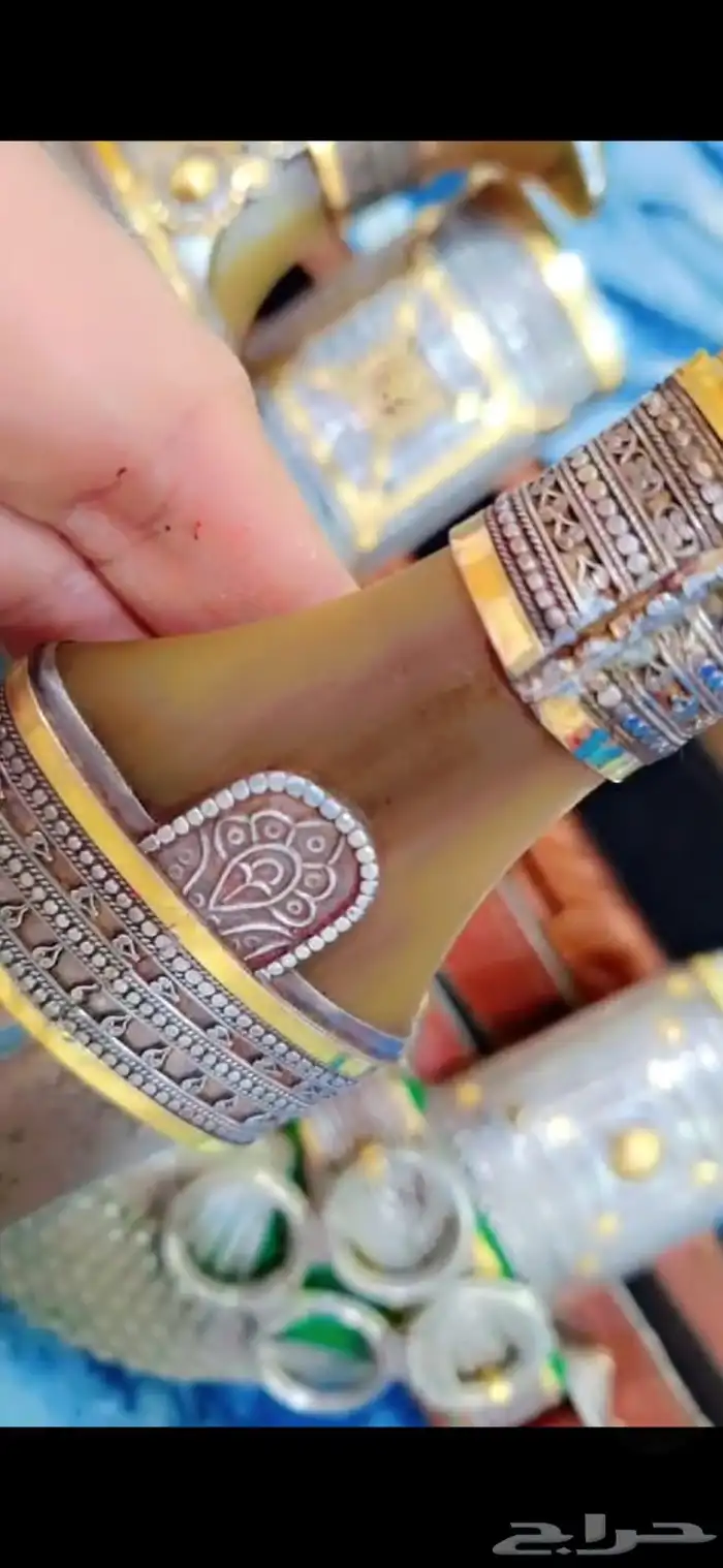 خنجر زراف صب ذهب 8