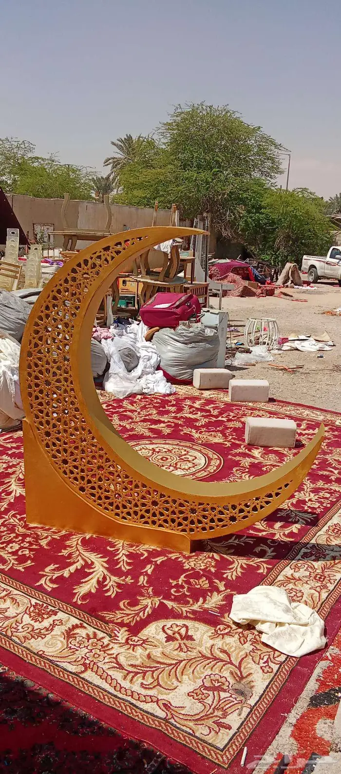 اضاءه نخل وزينه نخل والشجر هلال رمضان 3