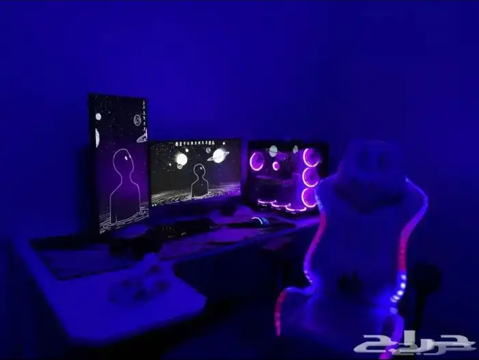 شاشة قيمنق وسماعة وكام وماوس 0