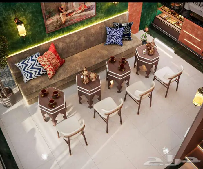 تصميم داخلي وديكور كافيهات ومطاعم 4