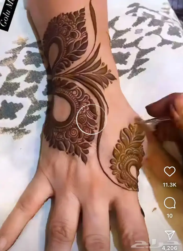 نقاشه حناء باسعار مناسبه المكان العزيزيه خلف الباسم 0