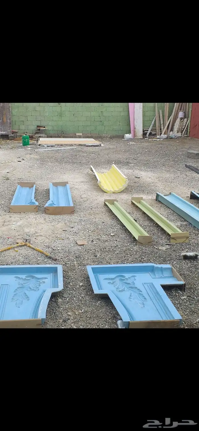قوالب ديكورات خارجيه للبيع فيبركلاس و سلكون حول 200 غالب 0