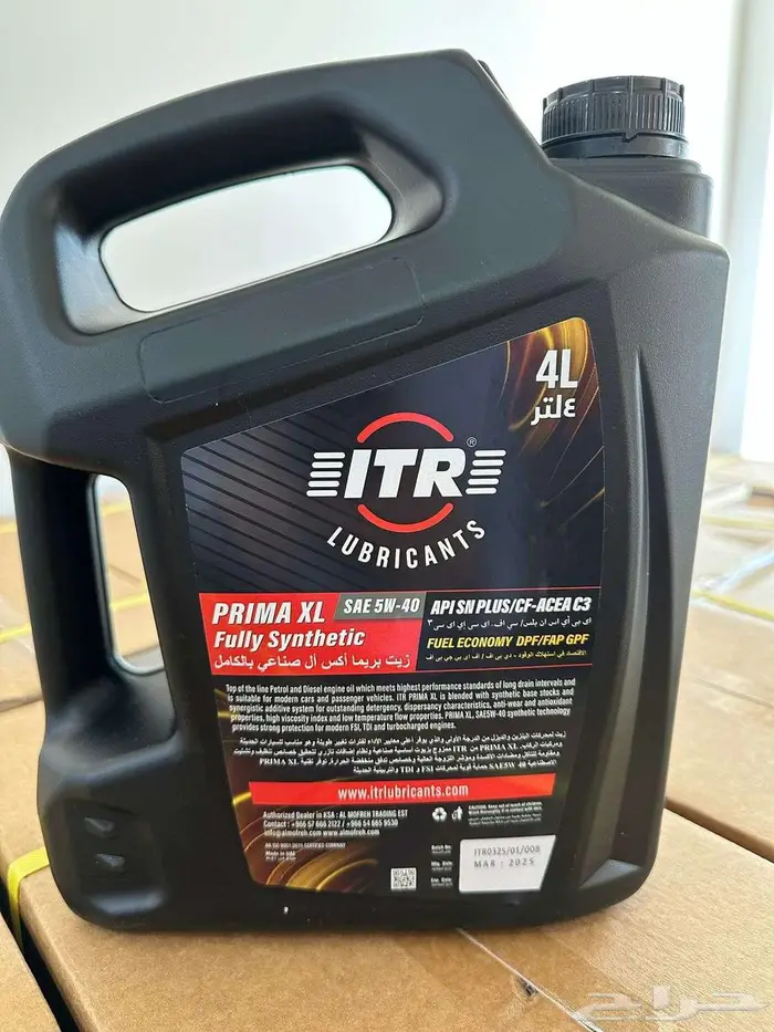 زيت ITR التقنية الإيطالية 5W40 SN C3 DPF تخليقي بالكامل 12