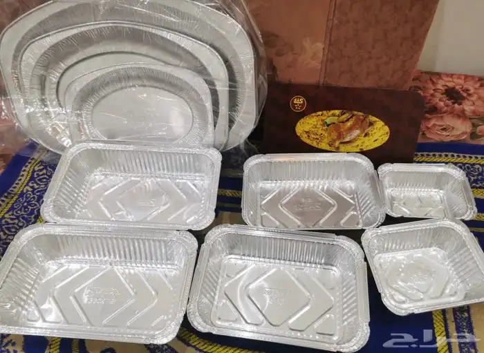 اطباق المنيوم علب طعام علب فويل للمطاعم 1
