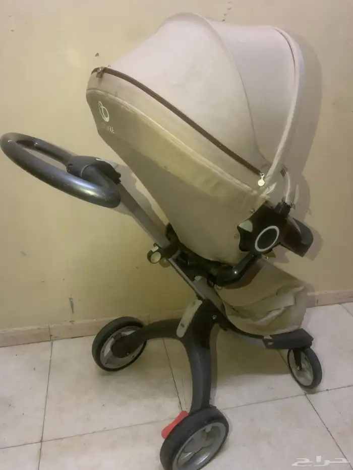 عربةاطفال فاخرة ميما زاري شبه جديدةوستوكي ويويو ودونا 3