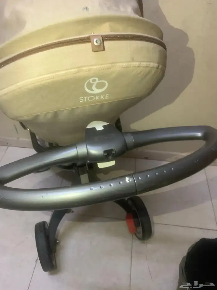 عربةاطفال فاخرة ميما زاري شبه جديدةوستوكي ويويو ودونا 5