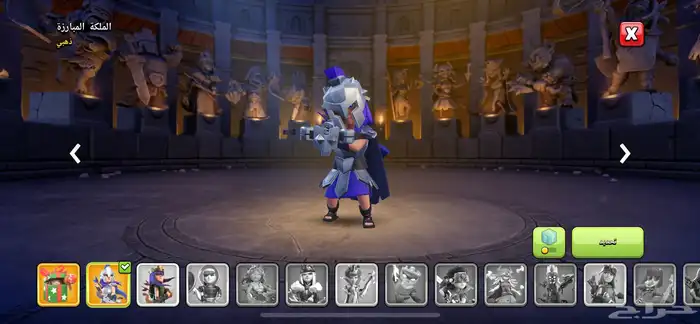 قرية كلاش اوف كلانس تاون 17 شبه ماكس فل جواهر Clash 16