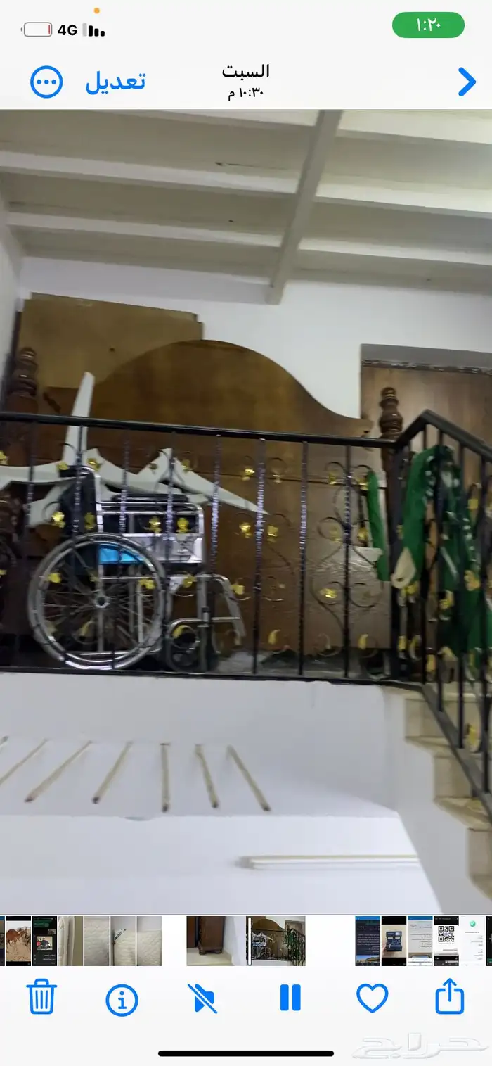 غرفه نوم نظيفه خشب اصلي من المطلق. كامله اغراضها 5