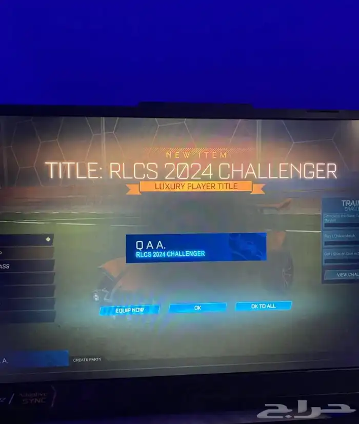 حساب روكت ليق تايتل rlcs 0