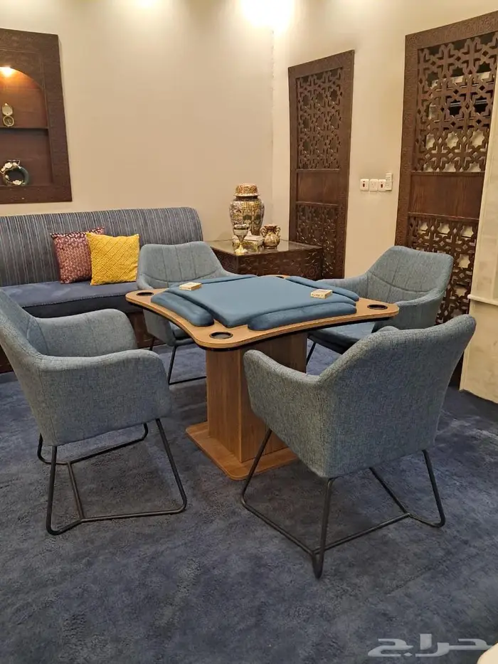 طاولة بلوت جديده مع كراسي 2