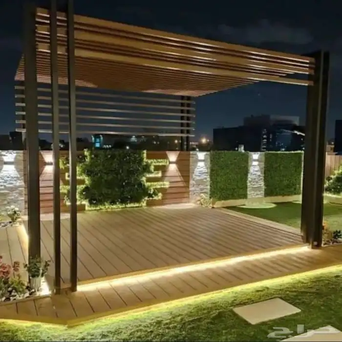 باركية ضد المياة خارجي Wpc بديل الخشب الخارجي تكسيات 8