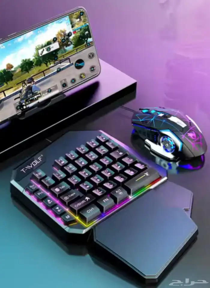 كيبورد وماوس الألعاب الاحترافي T-WOLF TF350 4