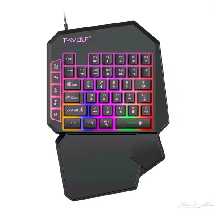 كيبورد وماوس الألعاب الاحترافي T-WOLF TF350 2