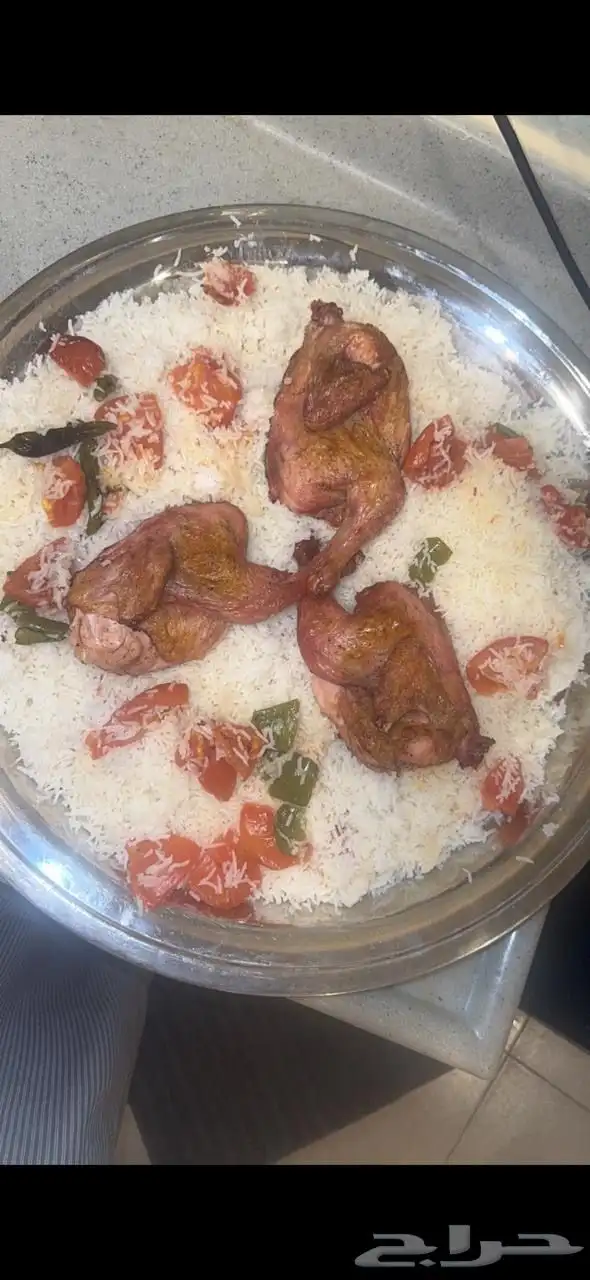 مندي دجاج حساوي على جذوع النخل والكرب من مزرعتنا لباب بيتكم 0