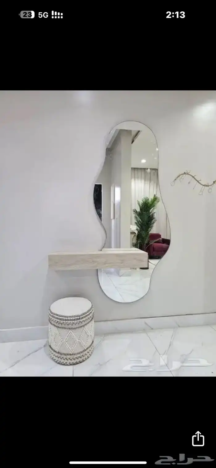 تفصيل مرايا حسب الطلب وجميع المقاسات 0