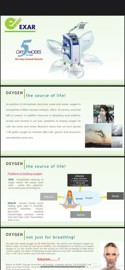 جهاز الليزر OXY 5 modes من شركة EXAR 2