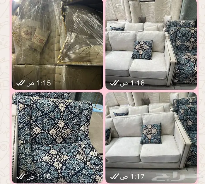 كنب للبيع شبه جديد بسكاكا فقط المعاينه على الطبيعه 13