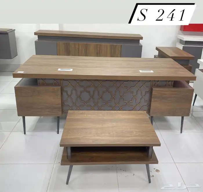 office furniture جديد اثاث مكاتب طقم فخم مكتب مدير و كراسي 9