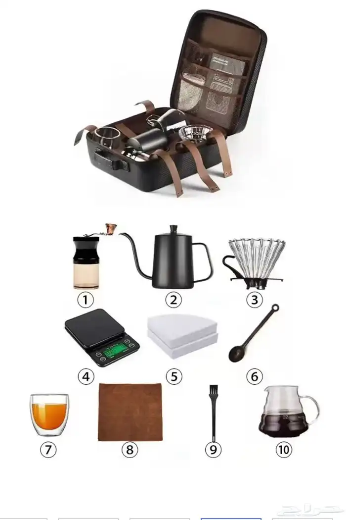 معدات قهوة V60 جديده لم تستخدم ولا مرة 5
