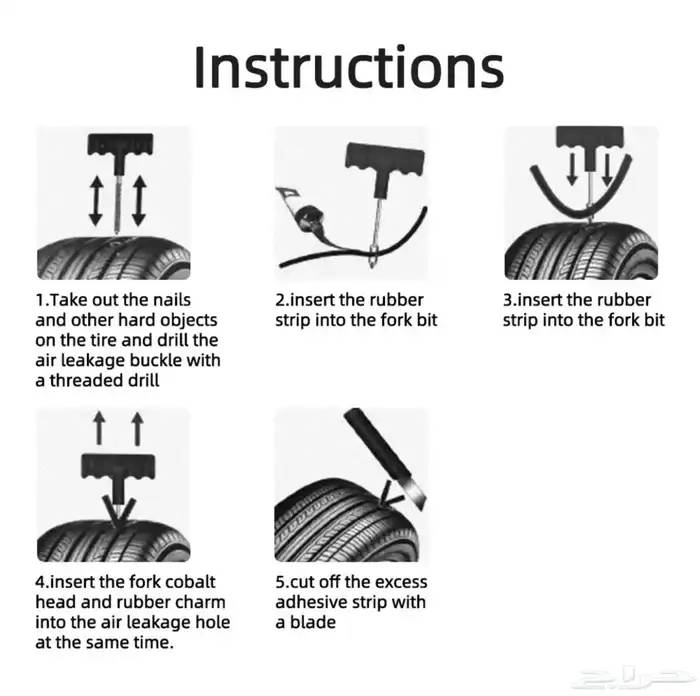 مجموعة طقم عدة اصلاح الكفر للطوارئ مكونة من نوعين رقعة 2