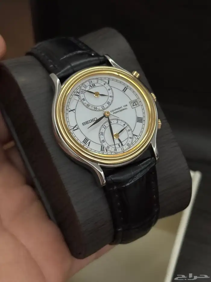 ساعة سيكو يابانية توقيت ثلاثي ( تم البيع ) 3