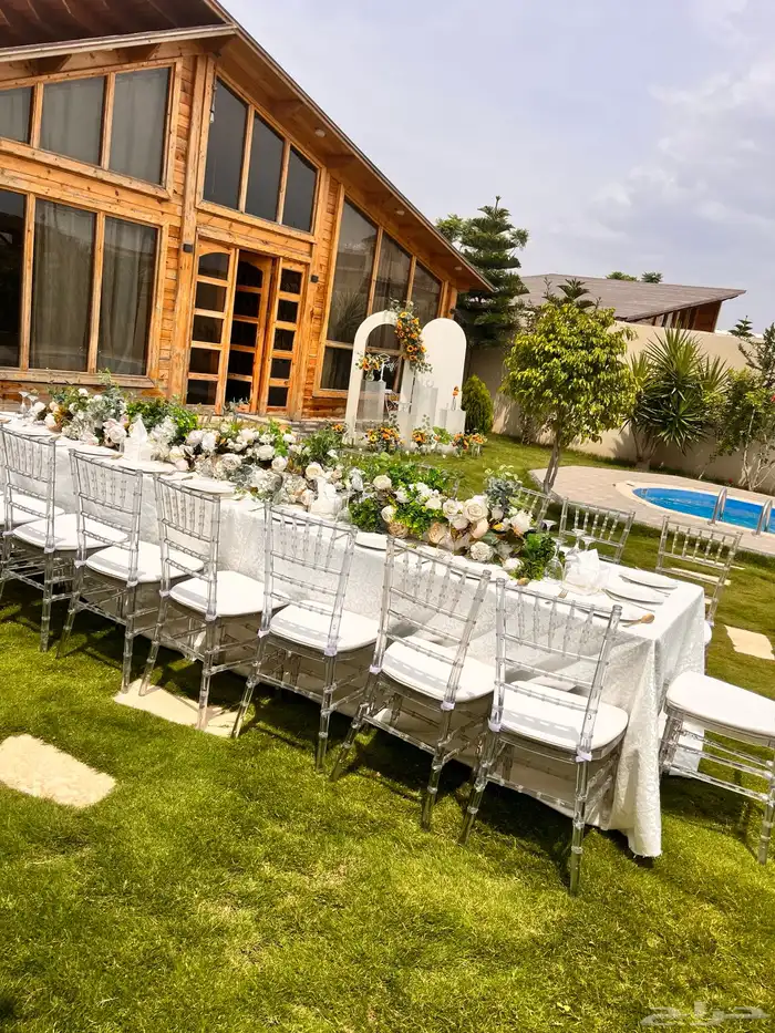 طاولات ضيافه طاولات عشاء شفاف 3