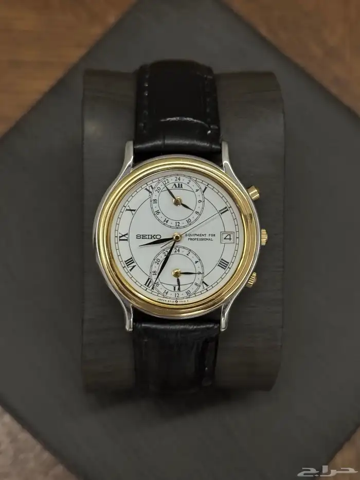 ساعة سيكو يابانية توقيت ثلاثي ( تم البيع ) 0